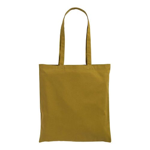 Bolsa de algodón con asas largas.