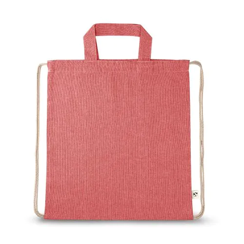 RISSANI. Drawstring bag with recycled cotton (70%) and polyester (30% rPET) (140 g/m²)
