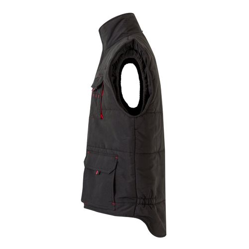 VL NERGAL. Padded vest, two-tone, multi-pocket (120g/m²), in polyester (100%)