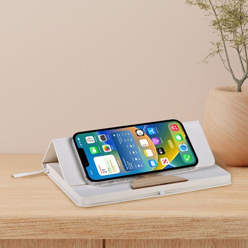 A5 NOTEBOOK IN RECYCLED MILK CARTON AND BAMBOO WITH NFC TAG (144 bytes) A5 NOTEBOOK IN RECYCLED MILK CARTON AND BAMBOO WITH NFC TAG (144 bytes)