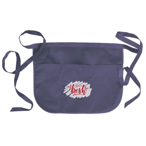 20% cotton/80% polyester (180 g/m2) bartender apron with 3 front pockets, 49 x 34 cm