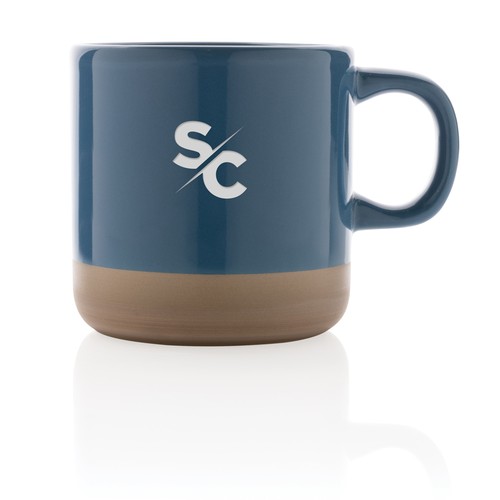 Taza de cerámica esmaltada 360ml. Taza de cerámica esmaltada 360ml.