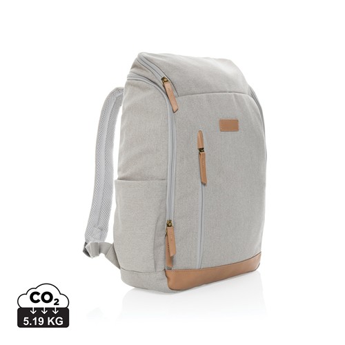 Impact AWARE™ 16 oz. recycled canvas 15" laptop backpack Impact AWARE™ 16 oz. recycled canvas 15" laptop backpack