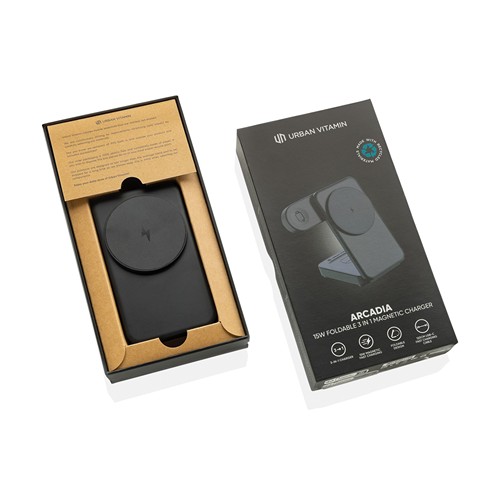 Cargador magnético 3 en 1 RCS Urban Vitamin Arcadia 15W Cargador magnético 3 en 1 RCS Urban Vitamin Arcadia 15W