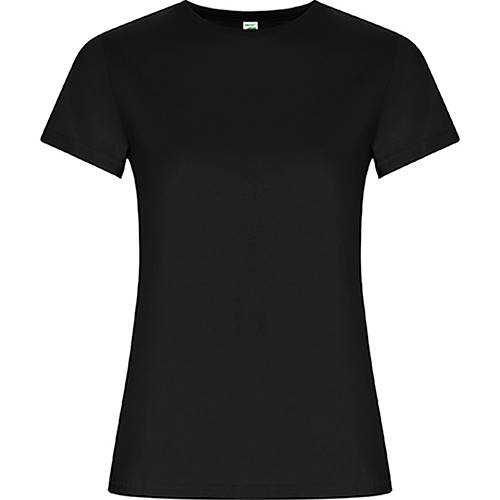 Fitted organic cotton t-shirt GOLDEN WOMAN