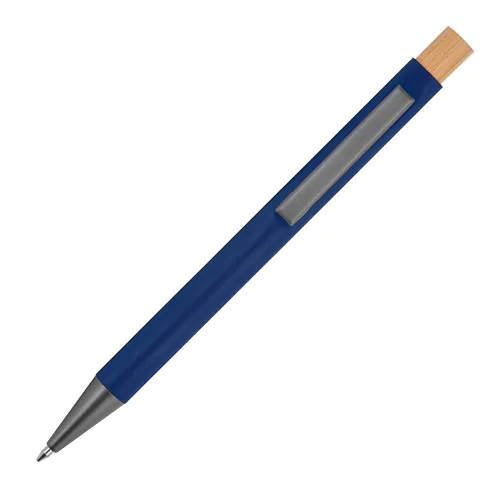 pen made from recycled aluminium with bamboo pusher