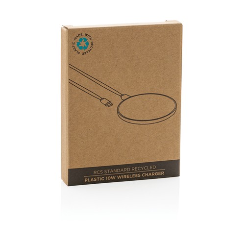 10W Wireless Charger aus RCS Standard recyceltem Kunststoff 10W Wireless Charger aus RCS Standard recyceltem Kunststoff