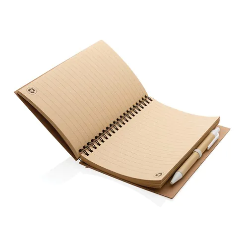 Cork spiral notebook with pen Cork spiral notebook with pen