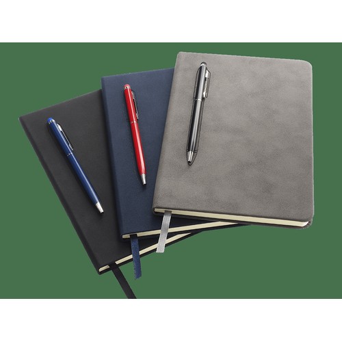 Magnetic notebook with a pen