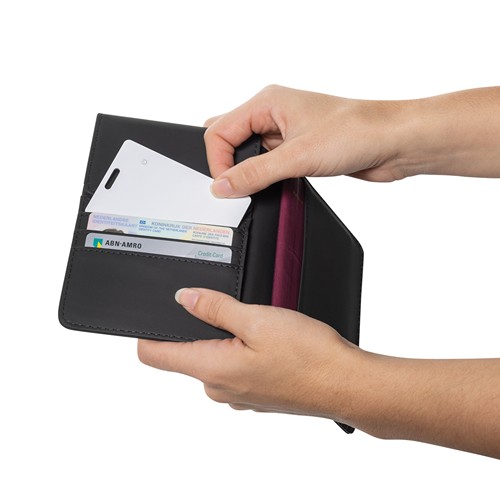 Tarjeta finder ultrafina plástico RCS recargable Findit Tarjeta finder ultrafina plástico RCS recargable Findit