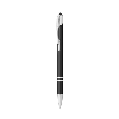 GALBA. Penna a sfera in alluminio con punta touch e clip
