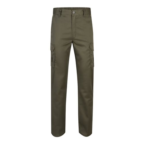 VL LUGH. Pantalon stretch, multipoches (240g/m²) en coton (46%), EME (38%) et polyester (16%)