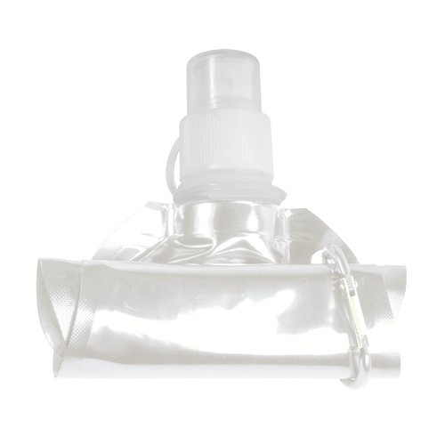 Borraccia in PE/PET BPA free ripiegabile (480ml), con moschettone Borraccia in PE/PET BPA free ripiegabile (480ml), con moschettone