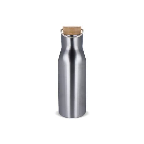 Botella térmica con tapón de bambú 500ml Botella térmica con tapón de bambú 500ml