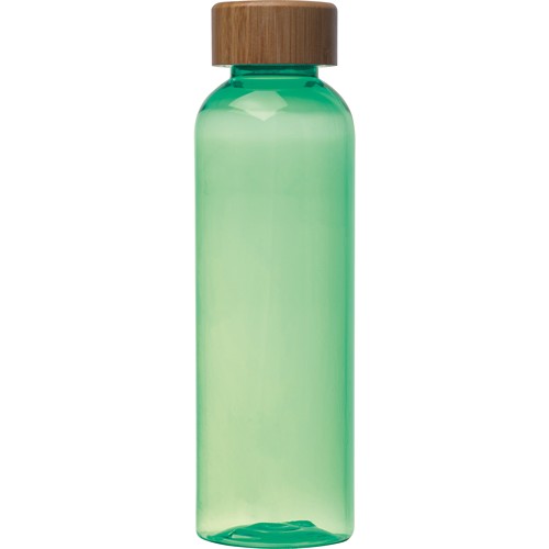 PET drinking bottle with bamboo lid, 500ml