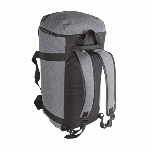 Bolsa deportiva de poliéster de dos tonos con tiras extraíbles y bolsillo porta botas Bolsa deportiva de poliéster de dos tonos con tiras extraíbles y bolsillo porta botas