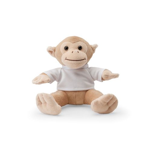 MONKY. Peluche a forma di scimmia con maglietta MONKY. Peluche a forma di scimmia con maglietta