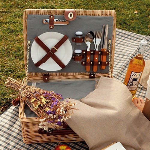 Cesta de picnic para 2 Porcellana Cesta de picnic para 2 Porcellana