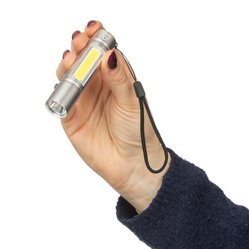 Lampe de poche COB en aluminium recyclé Sami