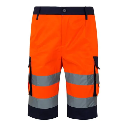 VL HADES. Bermuda bicolore multi-poches (210g/m²), en coton (20%) et polyester (80%)