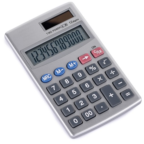 12 DIGIT CALCULATOR IN ALUMINUM AND PLASTIC 12 DIGIT CALCULATOR IN ALUMINUM AND PLASTIC