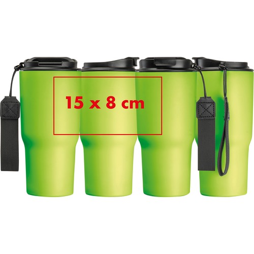 Dubbelwandige drinkbeker van rvs, 550 ml