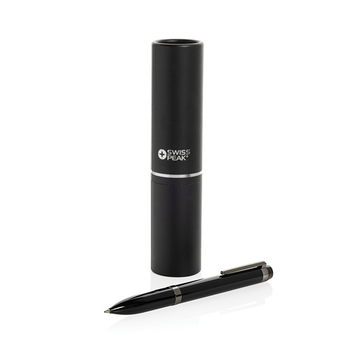 Stylo de luxe en acier inoxydable recyclé Swiss Peak OSLO Stylo de luxe en acier inoxydable recyclé Swiss Peak OSLO