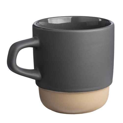 320 ml ceramic mug. Stackable. With matte exterior and glossy interior