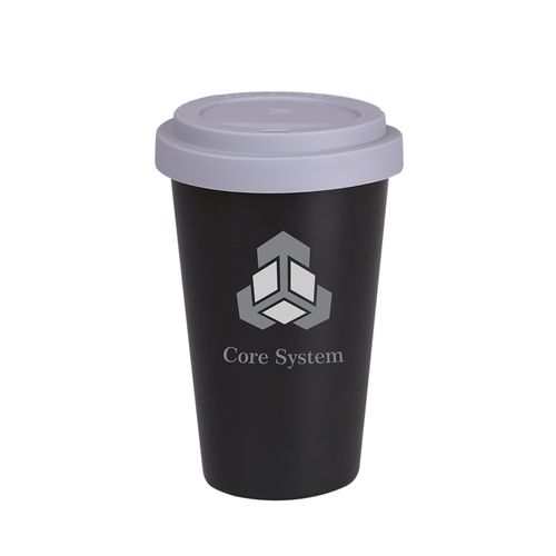 Beker Freedom Classic 280ml satijnzwart/grijs Beker Freedom Classic 280ml satijnzwart/grijs