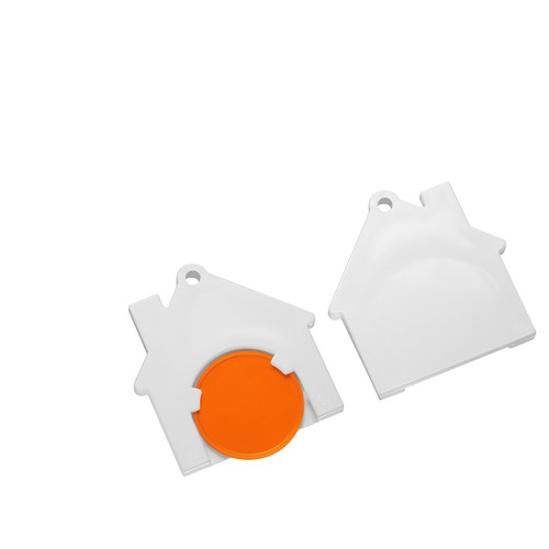 Porte-clés jeton1€ "maison" Porte-clés jeton1€ "maison"