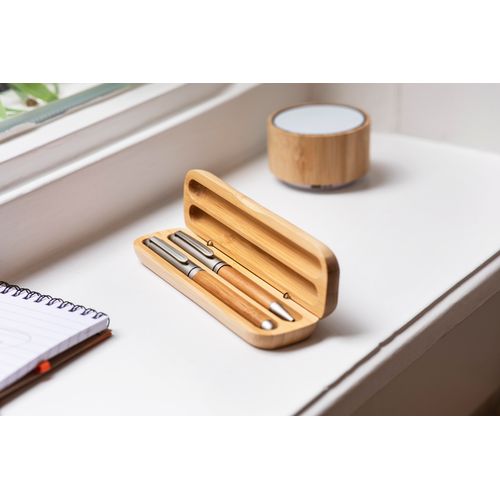 Bolígrafo y roller de bambú Addie