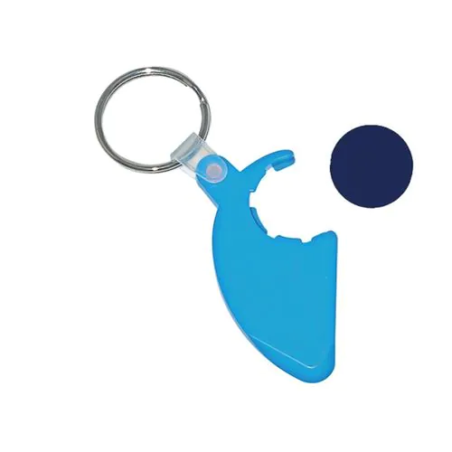 KEY-RING TOKEN HOLDER WITH SCRATCHCARD SCRAPER