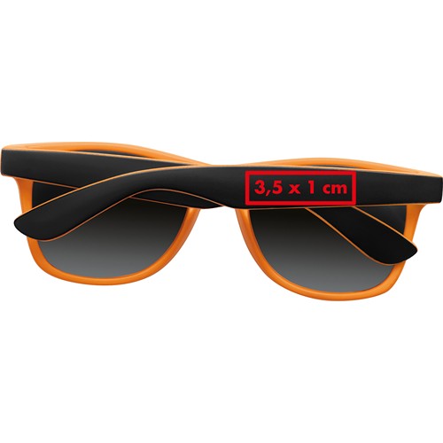 Bicoloured sunglasses with mirrored lenses