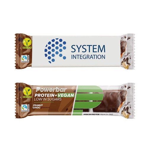 Powerbar with printed sleeve - Protein + Vegan