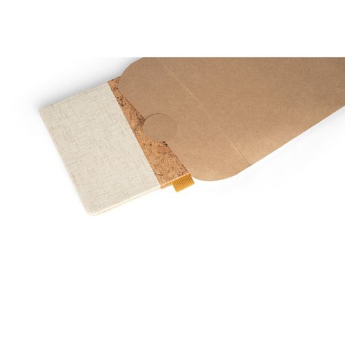 KLEE. Block notes A5 in sughero e lino con pagine a righe KLEE. Block notes A5 in sughero e lino con pagine a righe