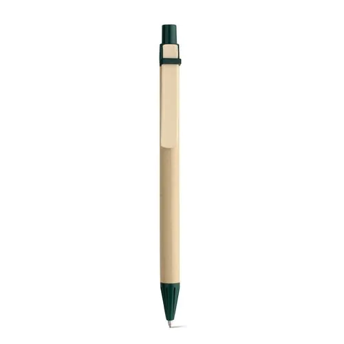 NAIROBI. Penna a sfera in carta kraft e clip in legno