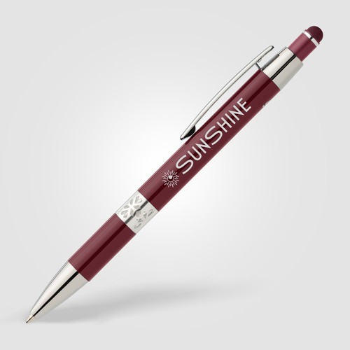 Adorn Recycled Aluminium Chrome Trim Stylus Pen Adorn Recycled Aluminium Chrome Trim Stylus Pen
