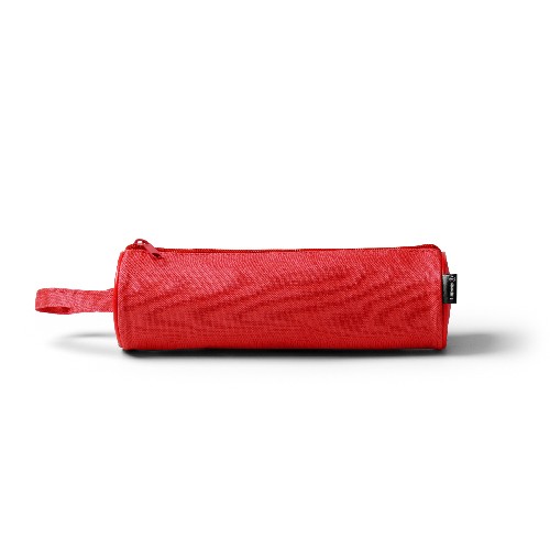 Cylindrical case with coordinated colored zipper. Aluìsio