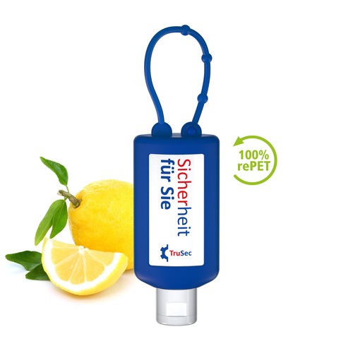 Hand Cleansing Gel, 50 ml Bumper (blue), Body Label