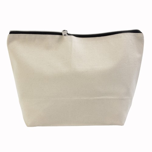 10 oz Beauty Case aus gebürsteter Baumwolle mit Reißverschluss