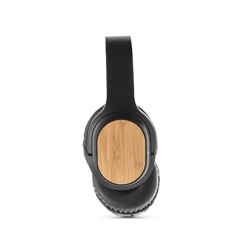 GOULD. Cuffie wireless pieghevoli con durata della batteria di 4 ore in bambù e ABS GOULD. Cuffie wireless pieghevoli con durata della batteria di 4 ore in bambù e ABS