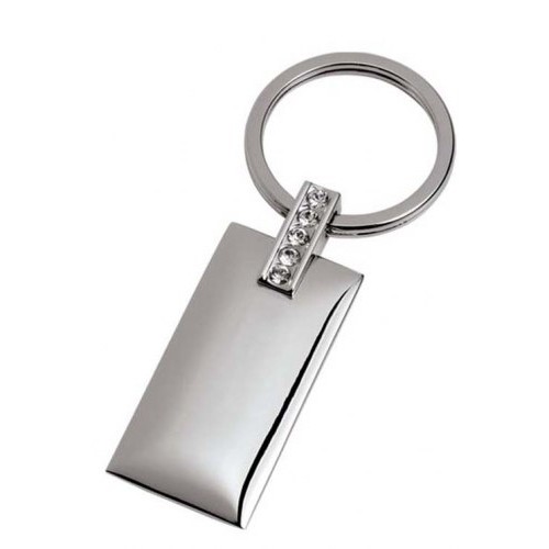 PORTE-CLÉS RECTANGULAIRE A/ CRISTAUX PORTE-CLÉS RECTANGULAIRE A/ CRISTAUX
