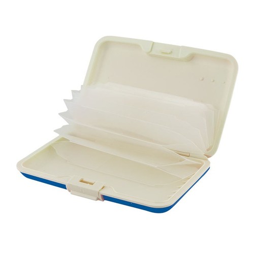 BUSINESS CARD HOLDER SILICONE BLUE