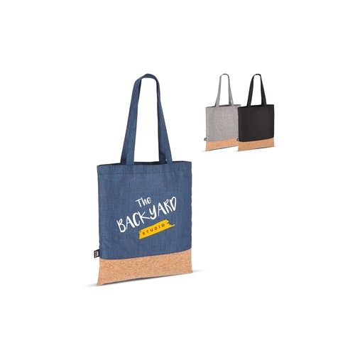 Carrier bag R-PET & cork 35 x 40cm Carrier bag R-PET & cork 35 x 40cm