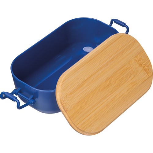 Lunchbox with bamboo lid and clamp closure. JAVIER Lunchbox with bamboo lid and clamp closure. JAVIER