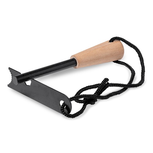 Attrezzo con funzione pietra focaia. Manico in bam Nazira Attrezzo con funzione pietra focaia. Manico in bam Nazira