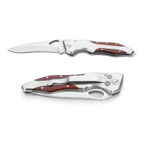LAWRENCE. Pocket knife in stainless steel and wood LAWRENCE. Pocket knife in stainless steel and wood