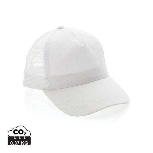 Casquette filet 5 panneaux coton recyclé Impact AWARE™ Casquette filet 5 panneaux coton recyclé Impact AWARE™