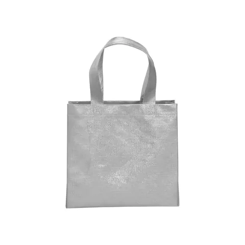 Sac shopper avec soufflet en non tissè laminé thermsoudé, anses courtes Sac shopper avec soufflet en non tissè laminé thermsoudé, anses courtes