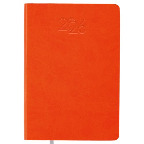 2026 daily planner with soft cover in thermo-reactive PU